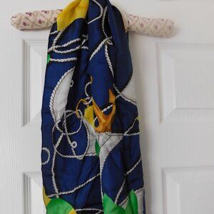 Ralph Lauren Pure Silk Scarf Nautical Collection